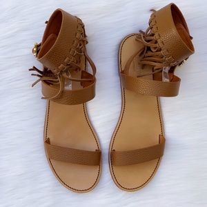 SOLD! Valentino fringed leather sandals
